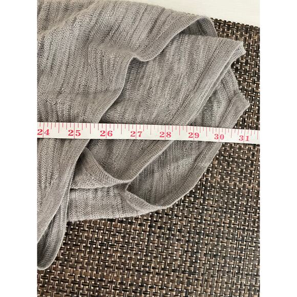 Helmut Lang Assymetric Mesh-Net Top Womens M Wool Alpaca Fairy Grunge Shirt - Picture 14 of 16